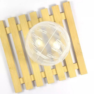 1 gab plastmasas lolojumdzīvnieku grauzēju pelēm skriešanas bumbas rotaļlieta Kāmja žurkas vingrošanas bumbas rotaļlieta