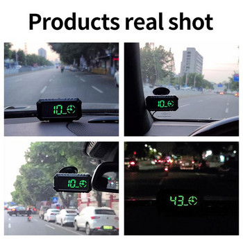 Αυτοκίνητο HUD Speedometer Ψηφιακό ταχύμετρο Car Truck Heads Up Οθόνη Auto Odometer Smart Gadget Accessories for Vehicles