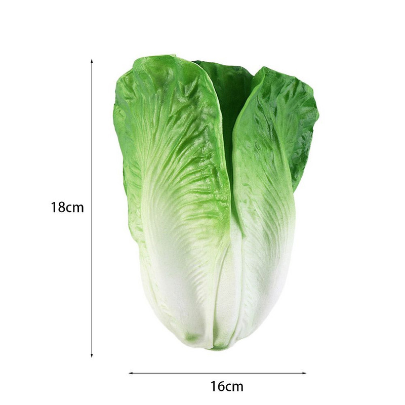 PU szimuláció Realisztikus Mesterséges Élethű dekoratív fotózás Prop Zöldségmodell Saláta Modell Táblázat Kijelző