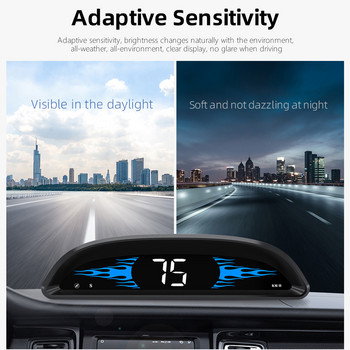 Μαύρο, φιλικό προς το χρήστη Head-Up Display Αξεσουάρ αυτοκινήτου - Υλικά Αξεσουάρ Ηλεκτρονικών Αυτοκινήτων Ταχύμετρο Υπερταχύτητας