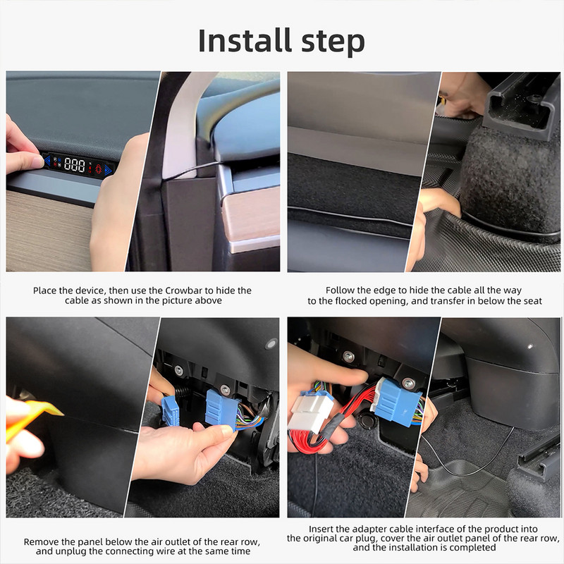 Autós Head-Up kijelző – Tartós és könnyen felszerelhető sebességmérő HUD Autó Hud Head Up kijelző Digitális sebességmérő, elektronikus