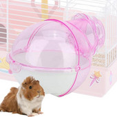 Φορητή μπανιέρα χάμστερ Διαφανής μπάλα τρεξίματος για κατοικίδια Πλαστική γείωση Μικρές προμήθειες κατοικίδιων Δοχεία μπάνιου με άμμο για Gerbil Syrian