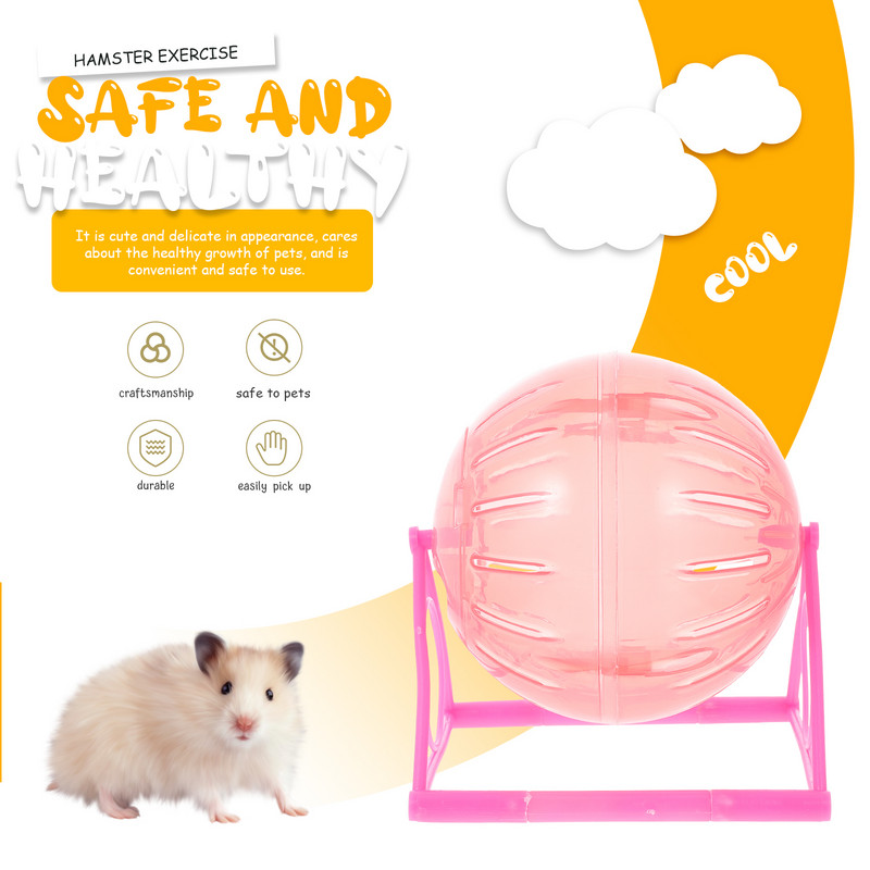 Mini tornalabda Hörcsög játék Futó kisállatok Gyakorló Kiegészítők Kisállat edzőlabdák Műanyag kerekek Edzés Fitnesz