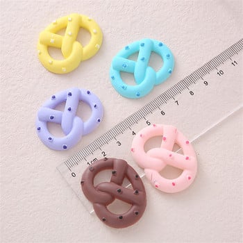 10 τμχ Simulation Bread Biscuit Donuts Resin Artificial Cookies Ψεύτικα στολίδια τροφίμων Μινιατούρα Kawaii DIY Scrapbooking Αξεσουάρ