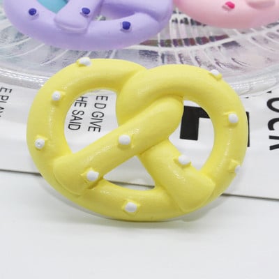 10 τμχ Simulation Bread Biscuit Donuts Resin Artificial Cookies Ψεύτικα στολίδια τροφίμων Μινιατούρα Kawaii DIY Scrapbooking Αξεσουάρ