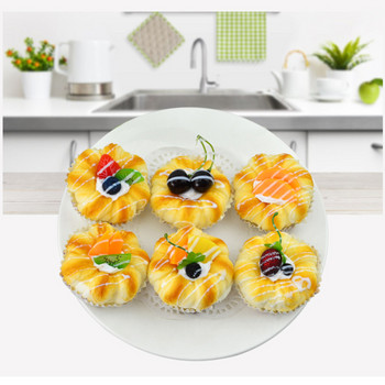 Μοντέλο τεχνητού κέικ Φωτογραφίας στηρίγματα Βιτρίνα καταστήματος Προσομοίωση Φρούτα Ψωμί Διακόσμηση σπιτιού