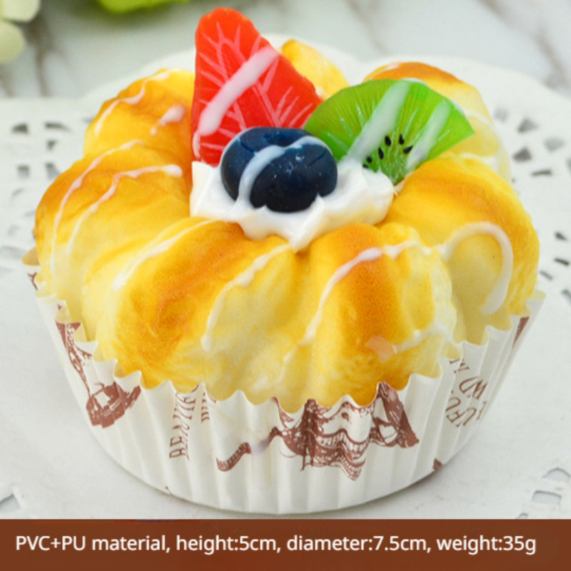 Mesterséges torta modell fotózás kellékek kirakati kijelző szimuláció gyümölcskenyér otthoni dekoráció