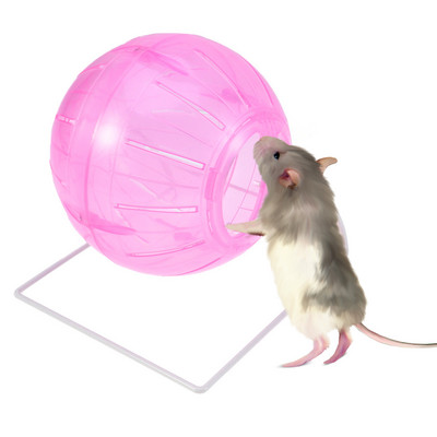 Τέσσερα-σε-ένα Πολυλειτουργικό χάμστερ Running Ball Run Exercise Ball Run-About Mini Ball for Small Animal Pet Pink