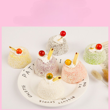3PCS Artificial Cake Dessert Fake Food Decoration Photography Pro Food Simulation Cake Ornaments