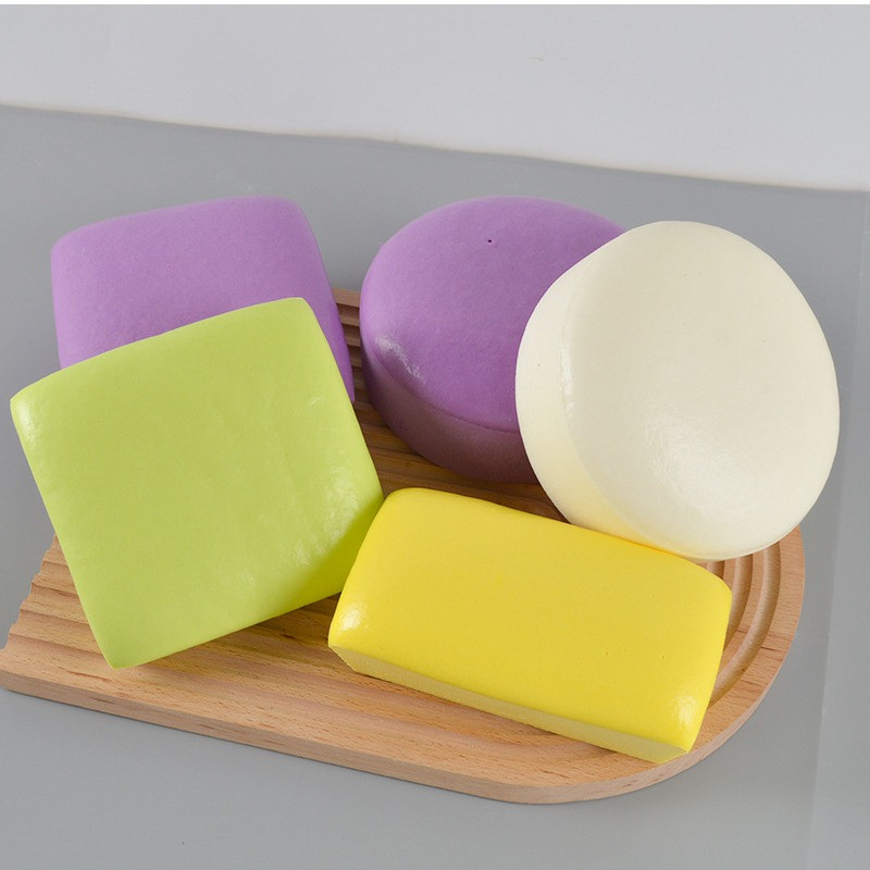 Színes szimulációs torta kenyér puha rugalmas kenyér modell kirakat dekoráció fotózás kellékek ünnepi buli