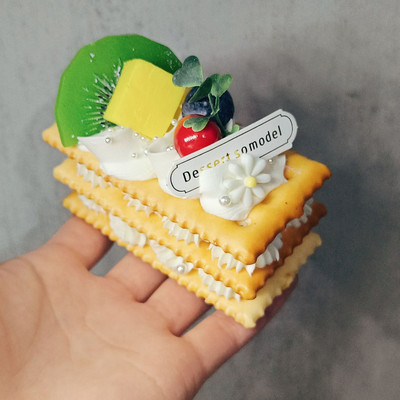 Szimulációs szendvicssüti mesterséges ételek krémes szendvics keksz modell party dekoráció pékség desszert bemutató kellékek