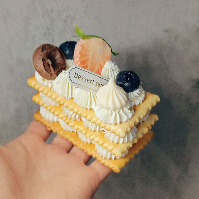 Szimulációs szendvicssüti mesterséges ételek krémes szendvics keksz modell party dekoráció pékség desszert bemutató kellékek