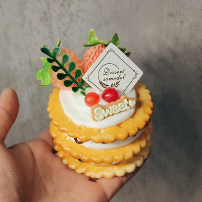 Szimulációs szendvicssüti mesterséges ételek krémes szendvics keksz modell party dekoráció pékség desszert bemutató kellékek