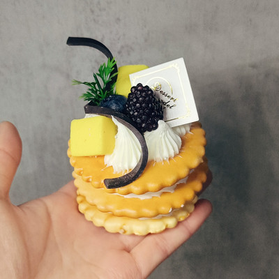 Szimulációs szendvicssüti mesterséges ételek krémes szendvics keksz modell party dekoráció pékség desszert bemutató kellékek