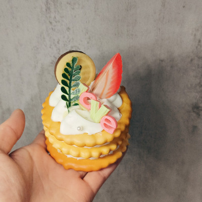 Szimulációs szendvicssüti mesterséges ételek krémes szendvics keksz modell party dekoráció pékség desszert bemutató kellékek