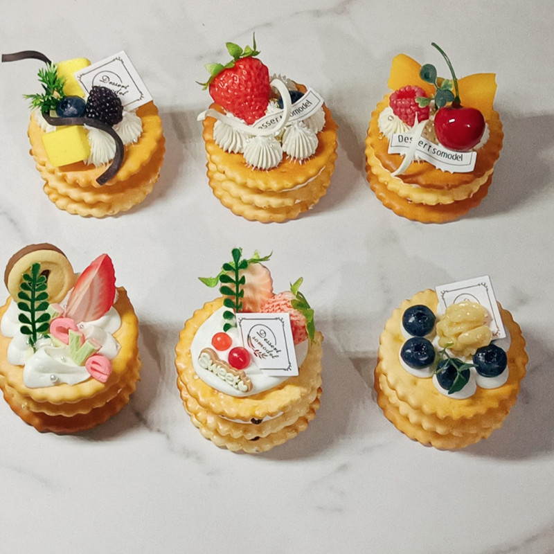 Szimulációs szendvicssüti mesterséges ételek krémes szendvics keksz modell party dekoráció pékség desszert bemutató kellékek