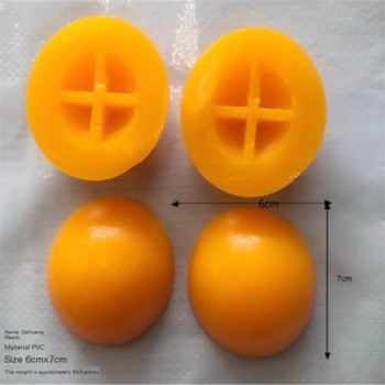 Μοντέλο πλαστικής προσομοίωσης Fruit Block Κίτρινο Ροδάκινο Ψεύτικο φαγητό Diy Τεχνητή Φέτα Σκουπ Μπάλα Τετράγωνο Παγωτό Πορτοκαλί Κέικ