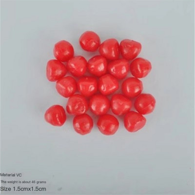 Προσομοιωμένο Cherry Black Currant Brewing Tea Fruit Accessories DIY Display Props Ρεαλιστικό τεχνητό επιδόρπιο PVC παρασκευή παγωτού