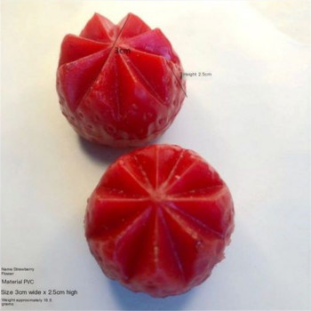 Πλαστικό μοντέλο προσομοίωσης φρούτων Φράουλα ψεύτικο φαγητό diy Τεχνητά κομμένα στηρίγματα λευκό Square Ding Green Cake Ice Cream Decorat