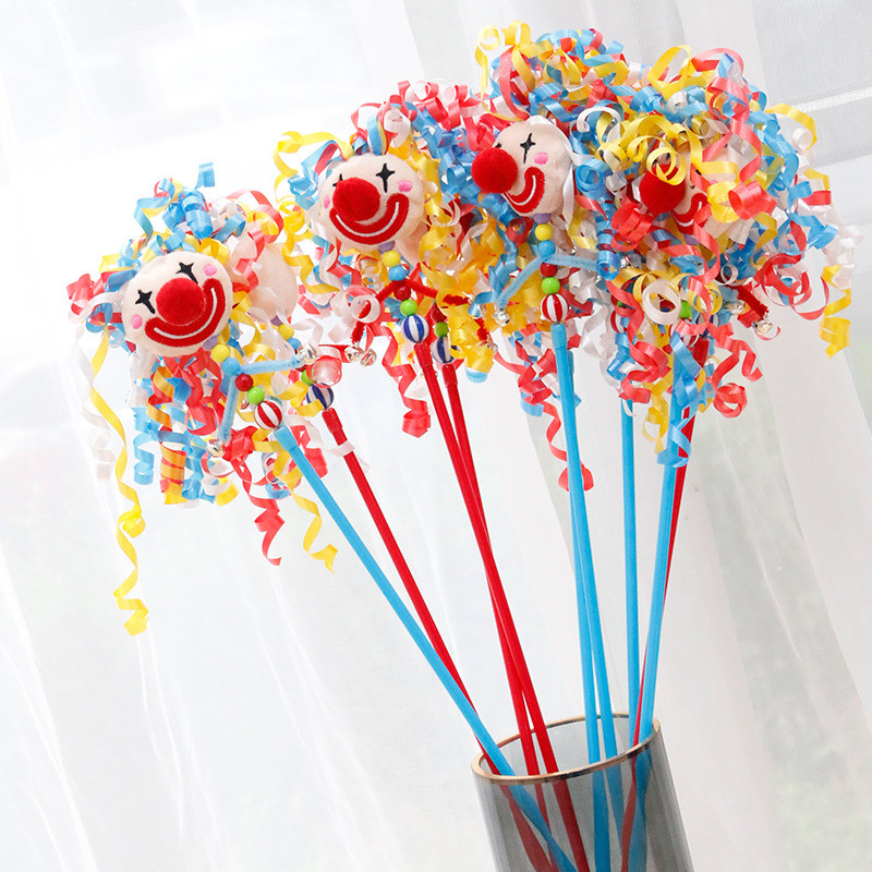 Új bohóc, vicces macskabotos macskajátékok, interaktív szőrlabdacsengők, lányok, vicces macskarudak, cica, ugrató pálca játék macska kellékek