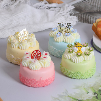 1PC Изкуствена торта в китайски стил Фалшива декорация на храна Фотография Професионална симулация на храна Модел на торта Декорация на чаена маса FCYY-065