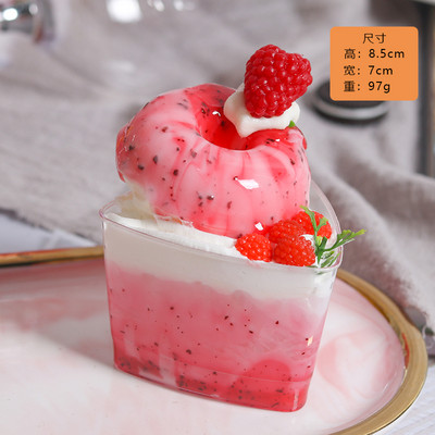 Φλιτζάνι τεχνητών φρούτων για κέικ 1 τεμ. Fake Food Decoration Photography Pro Food Simulation Cake Model Tea Table Decoration FCYY-057
