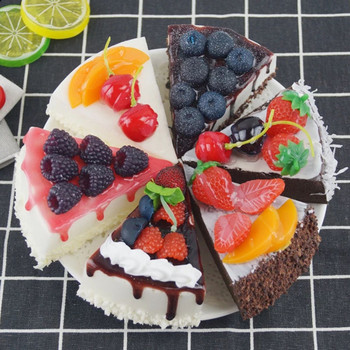 Изкуствени храни и зеленчуци Симулационна торта Торта с изкуствен хляб Декорация на дома Витрина Сватба Сладка украса