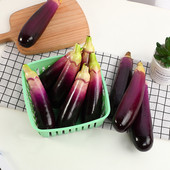 Τεχνητές μελιτζάνες Διακόσμηση εστιατορίου Φυτικά μελιτζάνες στολίδια γραφείου σπιτιού Φωτογραφικά στηρίγματα κουζίνας
