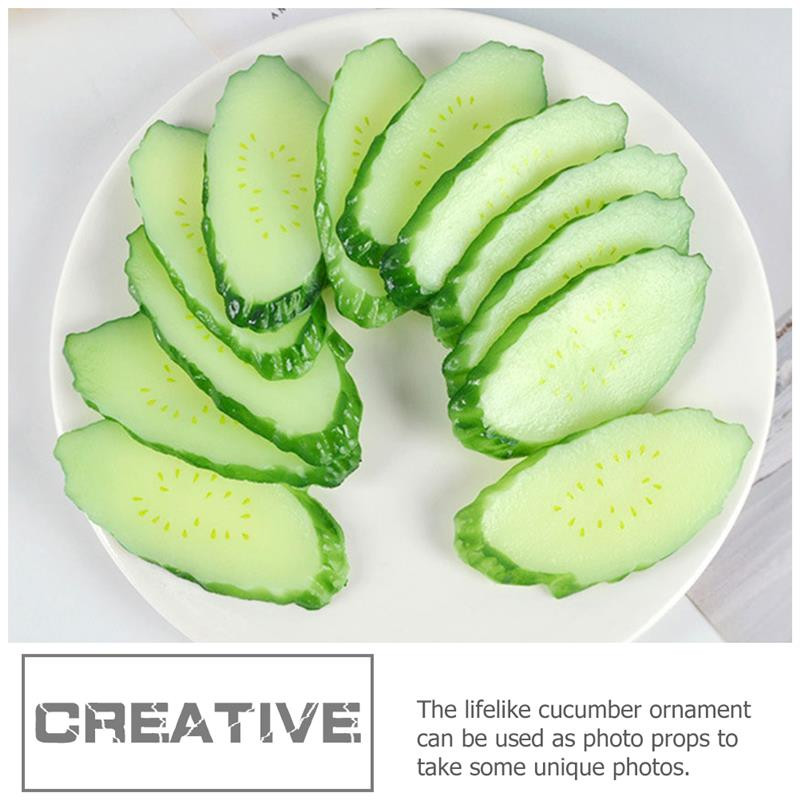 8db Dekoráció Születésnapi Party Dekor Dísz Uborka Kreatív Uborkaszeletek Dekorációs Bolthoz