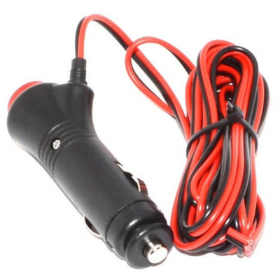 Монтиран в автомобил кабелен захранващ кабел, щепсел за запалка, запалка, превключвател за светлинна лента, 1,5 м кабел