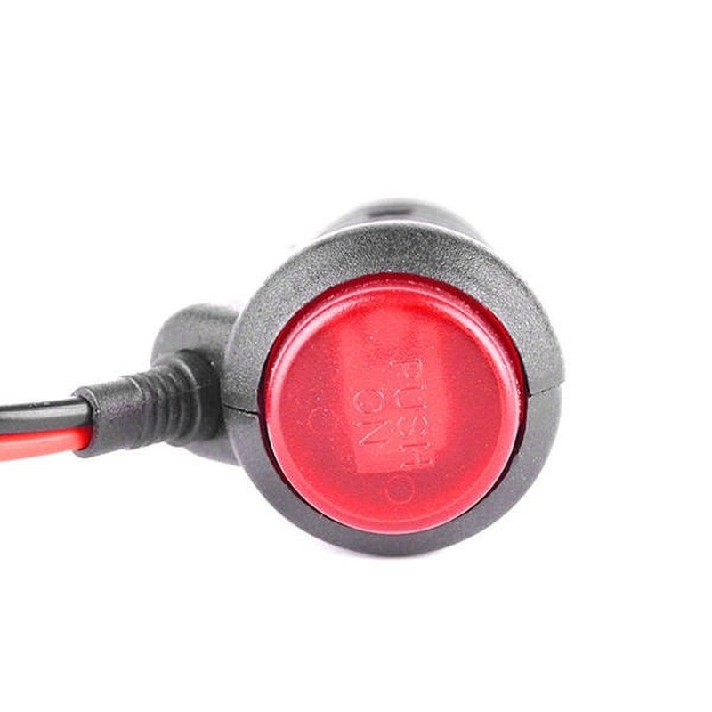 Ενσύρματο καλώδιο ρεύματος τοποθετημένο σε αυτοκίνητο, βύσμα αναπτήρα, αναπτήρας, με διακόπτη λωρίδας φωτός, καλώδιο 1,5 m