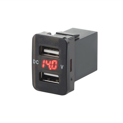 2.1A Dual USB Socket Car Charger 12-24V Promotional LED USB Car Car Adapter Charger For Toyota For Mobile Phone Φορτιστής αυτοκινήτου