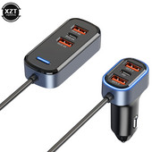 Egy Drag Six USB C autós töltő 6 portos 2 típusú C 4 USB QC 3.0 PD gyorstöltő telefontöltő 65,5 W nagy teljesítményű adapter