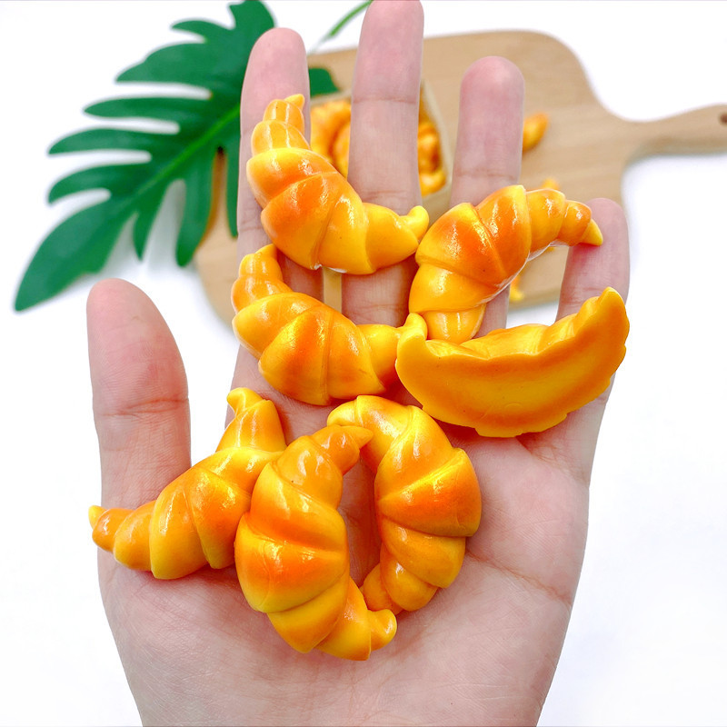 Szimulált ökör kürttáska hamis sütemény étel modell pékség desszert kirakati dekoráció édes asztaldísz esküvői dekoráció