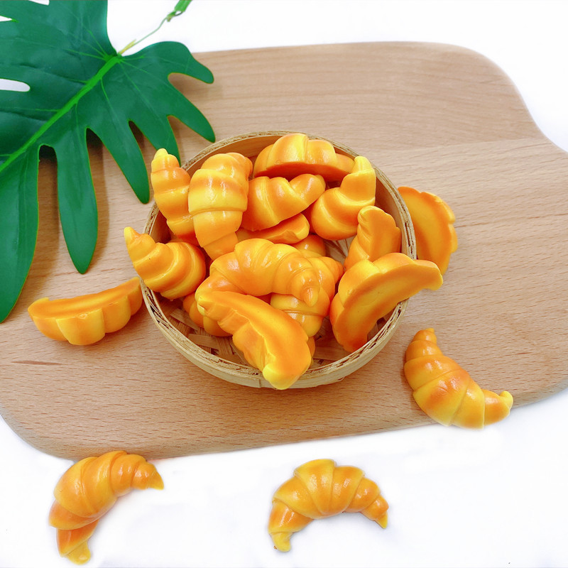 Szimulált ökör kürttáska hamis sütemény étel modell pékség desszert kirakati dekoráció édes asztaldísz esküvői dekoráció