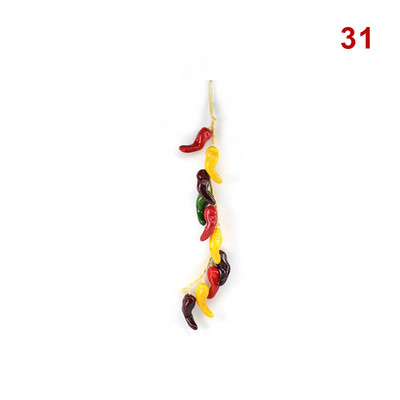 Mesterséges élelmiszerek zöldségek hab hamis chili paprika gyümölcsök fotózás kellékek parasztházhoz Étterem Kertszoba Otthon fali dekoráció