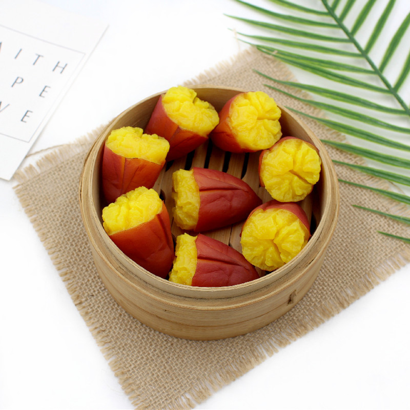 Προσομοίωση Sweet Potato Fake Food Τεχνητό μοντέλο Διακόσμηση παραθύρου Φωτογραφικά στηρίγματα κουζίνας Γλυκό τραπέζι Διακόσμηση σπιτιού Διακόσμηση σπιτιού