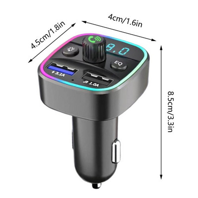 Universaalne autolaadija pordi USB-adapter Kahe pordiga USB-autolaadija Autod ülikiire laadimisega autotelefoni toiteadapter autodele
