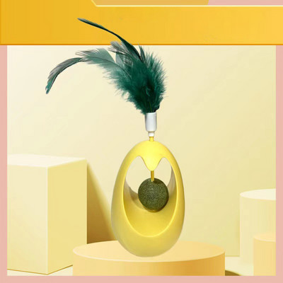 Διαδραστικά παιχνίδια για γάτες Αστεία προσομοίωση Παιχνίδια με φτερά για γάτα Παιχνίδι για γατάκι με μπάλα γατούλα Παιχνίδι μασήματος γομφίοι Προμήθειες για γάτες για κατοικίδια