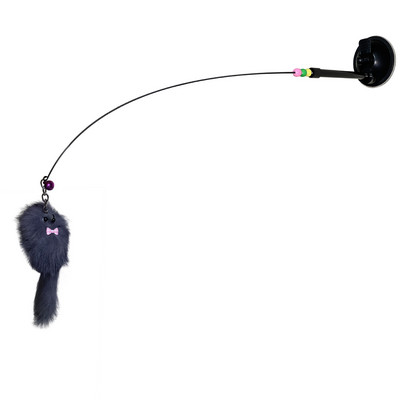 Új Pet Cat Vicces Cat Stick acélhuzalos vákuumszívó pohár Vicces Cat Stick kézi adszorpciós 2 az 1-ben interaktív magas kedvenc játék