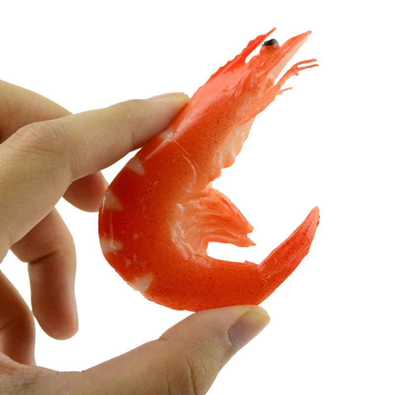 Προσομοίωση μοντέλου γαρίδας διακόσμηση φαγητού γαρίδας διακόσμηση παιδικό παιχνίδι σπιτιών παιχνίδια Προμήθειες πρώιμης εκπαίδευσης φωτογραφικά στηρίγματα