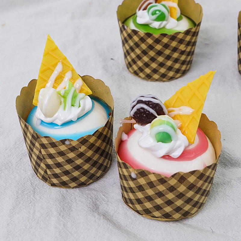 1 τμχ Simulation PU Craft Paper Cup Φρούτα καρύδι Κέικ Τρόφιμα Εστιατόριο Αρτοποιείο Κατάστημα Διακόσμηση καταστήματος Hildren`s Toy Mousse Model Dessert