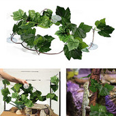 Ερπετό Terrarium Φυτική Διακόσμηση Ερπετόφυτα με βεντούζα για αμφίβια σαύρα Φίδι αναρρίχησης κατοικίδιων ζώων Δεξαμενή Διακόσμηση βιότοπων