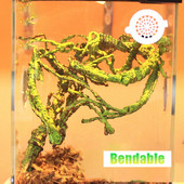 Ερπετά Εξωραϊσμός Αμπέλου Ψεύτικα κλαδιά τροπικού δάσους αφρός Rattan Terrarium Διακόσμηση βιότοπων για Lizard Chameleon