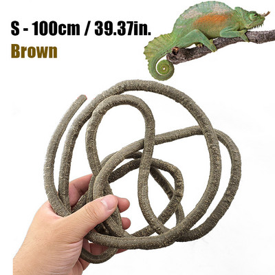 Ερπετά Εξωραϊσμός Αμπέλου Ψεύτικα κλαδιά τροπικού δάσους αφρός Rattan Terrarium Διακόσμηση βιότοπων για Lizard Chameleon