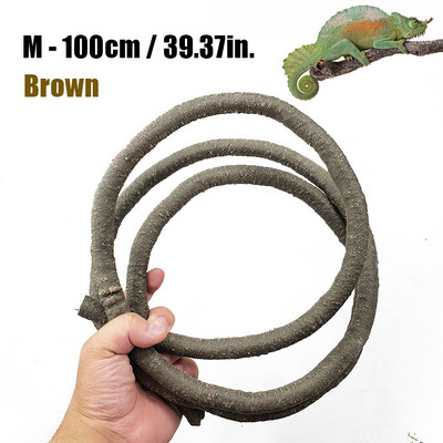 Ερπετά Εξωραϊσμός Αμπέλου Ψεύτικα κλαδιά τροπικού δάσους αφρός Rattan Terrarium Διακόσμηση βιότοπων για Lizard Chameleon