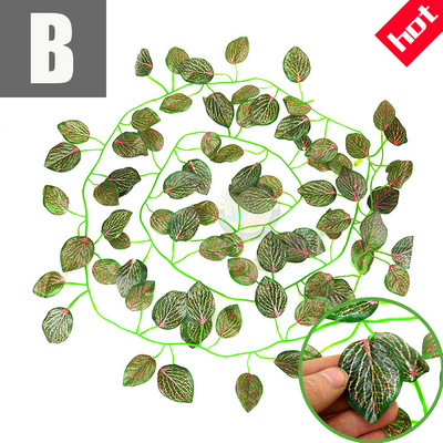 Ερπετά Εξωραϊσμός Αμπέλου Ψεύτικα κλαδιά τροπικού δάσους αφρός Rattan Terrarium Διακόσμηση βιότοπων για Lizard Chameleon