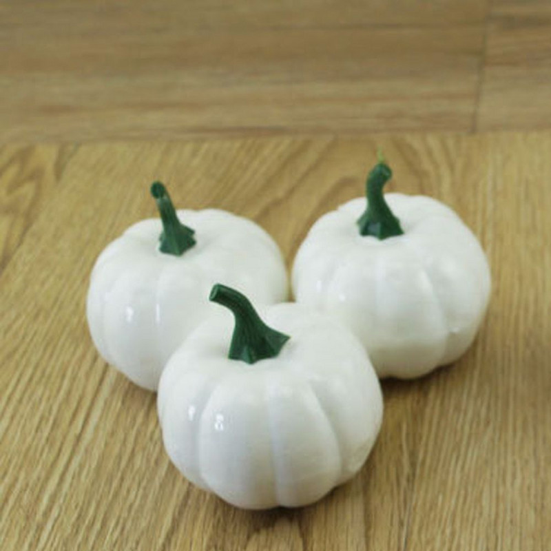8 τμχ Simulation Pumpkin Golden Autumn Mini Pumpkin Set Απόκριες κολοκύθας Ευχαριστιών Διακόσμηση Κολοκύθα κουκουνάρια Acorns Prop