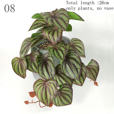 Τεχνητό φυτό Terrarium για ερπετά αμφίβια για διακοσμήσεις βιότοπων κατοικίδιων δεξαμενών Τροπικά φύλλα Ζωντανά τροπικά φύλλα Πλαστικό φύλλο μπαστούνι