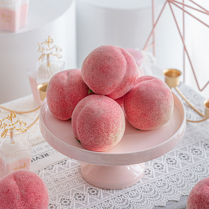 Τεχνητά ροδάκινα προσομοίωση αφρού ψεύτικο Μοντέλο φρούτων διακόσμηση σπιτιού για εργαλεία φωτογραφίας βιτρίνας Διακόσμηση καταστήματος φρούτων